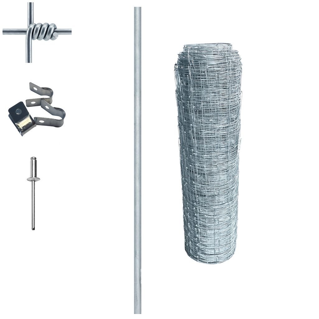 Viltstängselpaket - Stålstolpe Viltstängselpaket - Stålstolpe